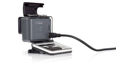 GoPro hero por detrás